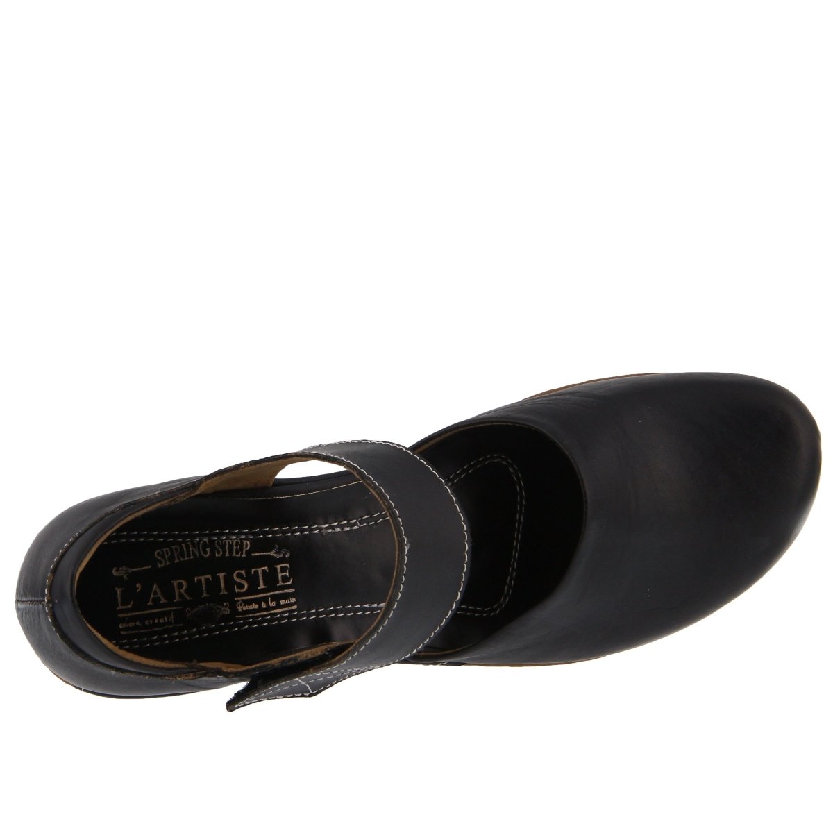 Spring Step Women's Gloss Black Leather - 356094 - Tip Top Shoes of New York