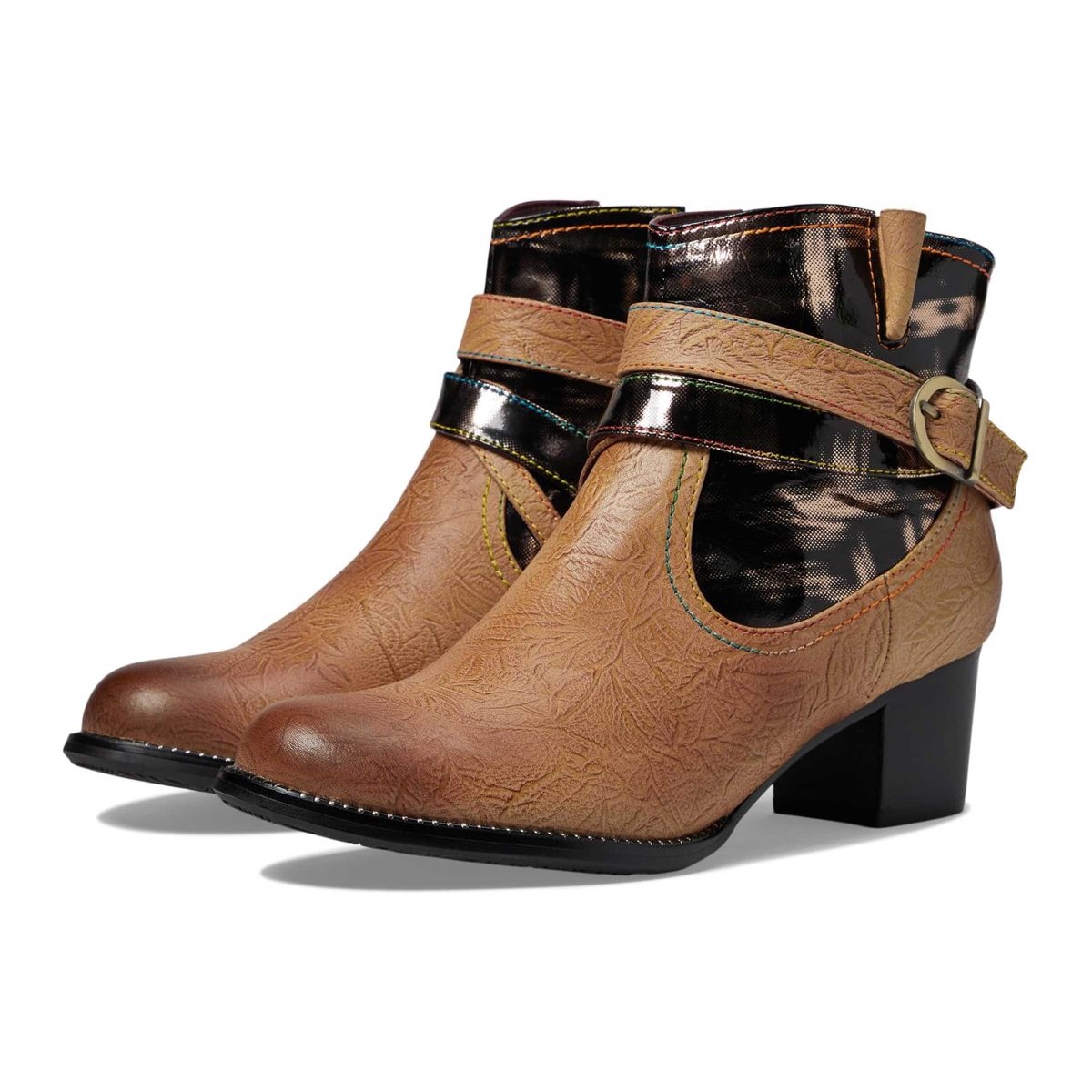 Spring Step Women's Zhamsha-Shine Brown Multi - 3013511 - Tip Top Shoes of New York