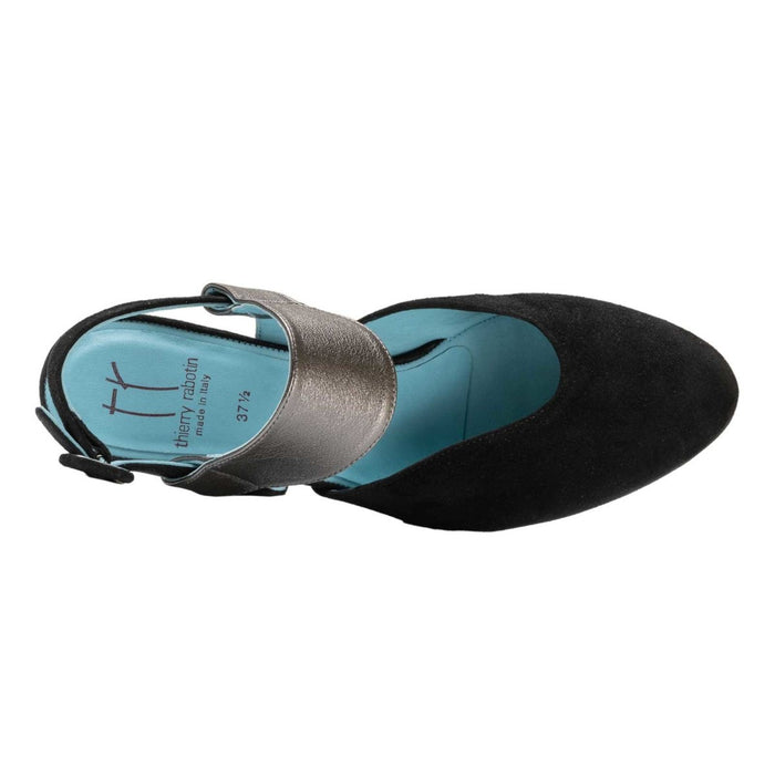 Thierry Rabotin Women's Draven Black Suede Metalic Halter - 3011293 - Tip Top Shoes of New York
