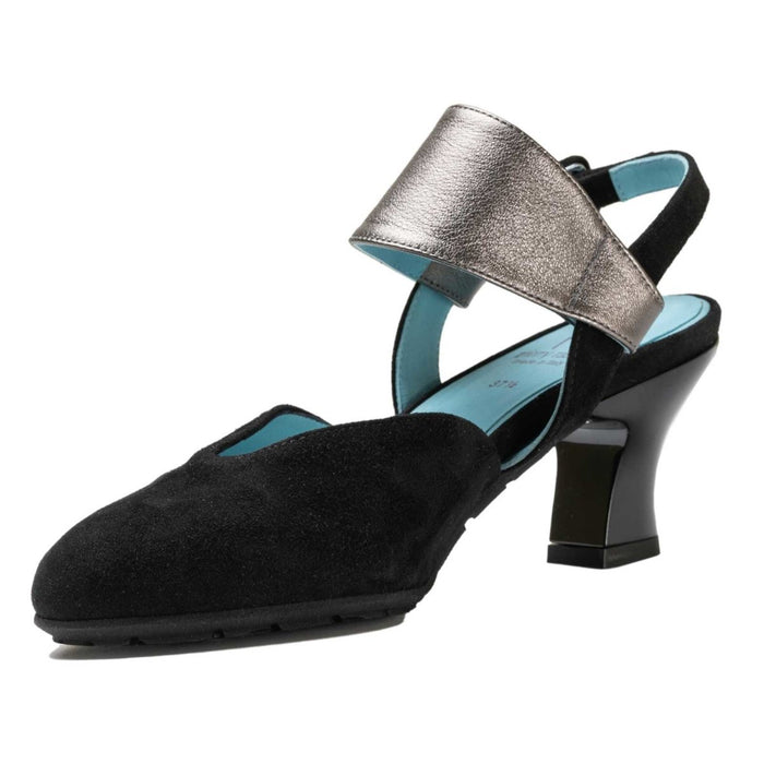 Thierry Rabotin Women's Draven Black Suede Metalic Halter - 3011293 - Tip Top Shoes of New York