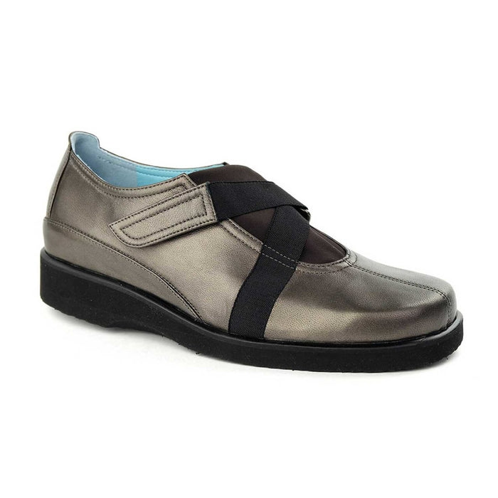 Thierry Rabotin Women's Lena Pewter Leather - Tip Top Shoes of New York