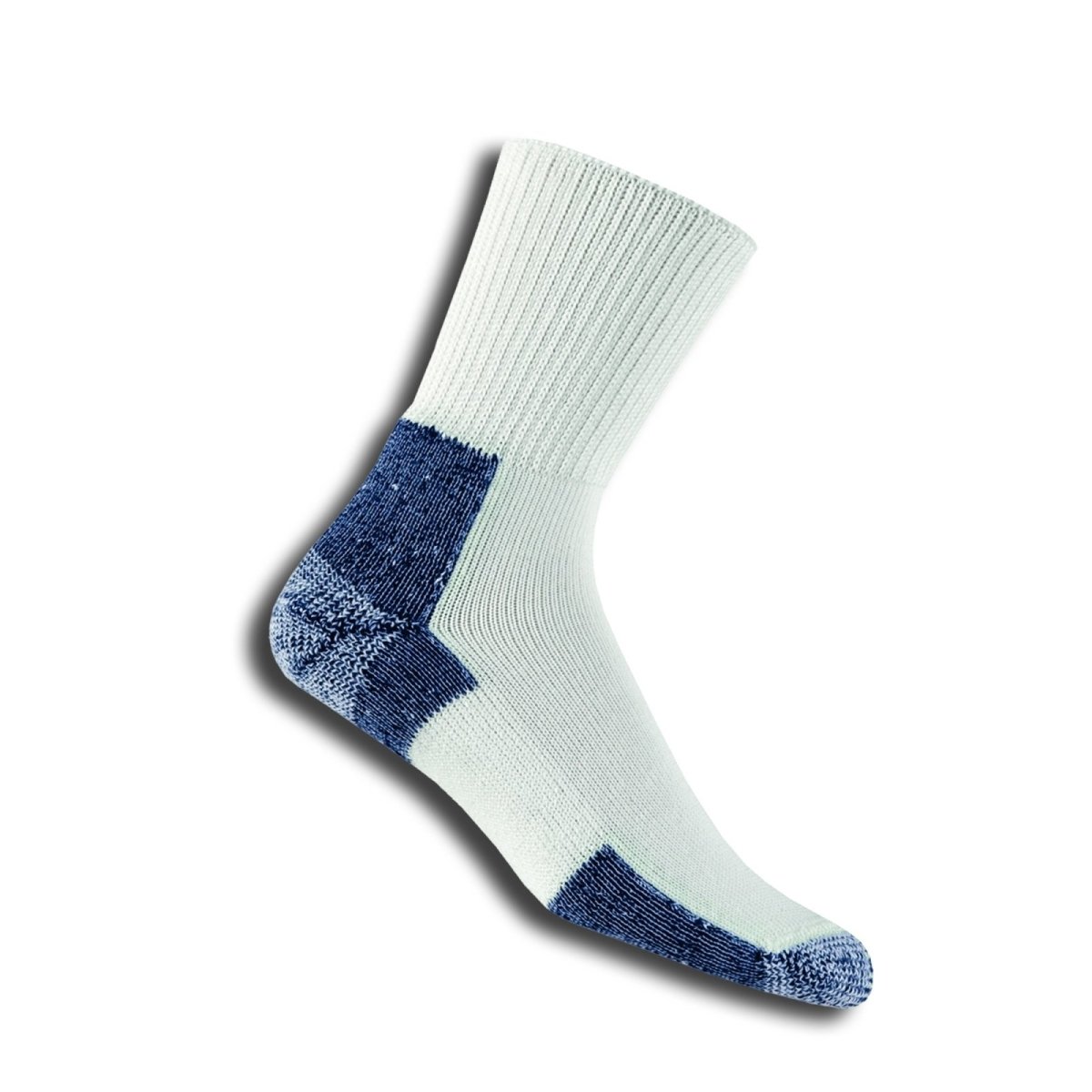 Thorlo Men's XJ-13LG Running Socks White/Navy - 0036383000252 - Tip Top Shoes of New York