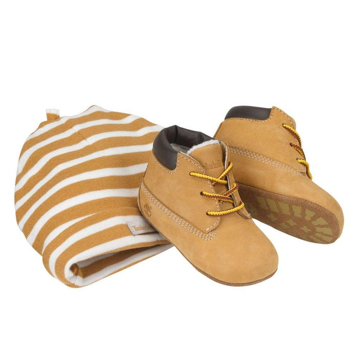 Hostal personaje Tiempos antiguos Timberland Infant Crib Booties/Cap Set - Tip Top Shoes of New York