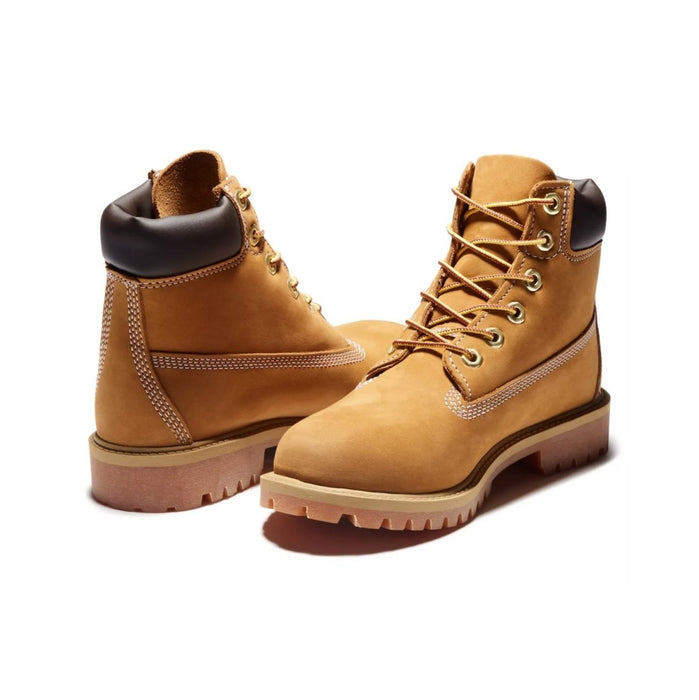 Timberland Kid's GS (Grade School) 12907 Classic WATERPROOF 6-Inch Boot Wheat Tan Buc - 407329702019 - Tip Top Shoes of New York