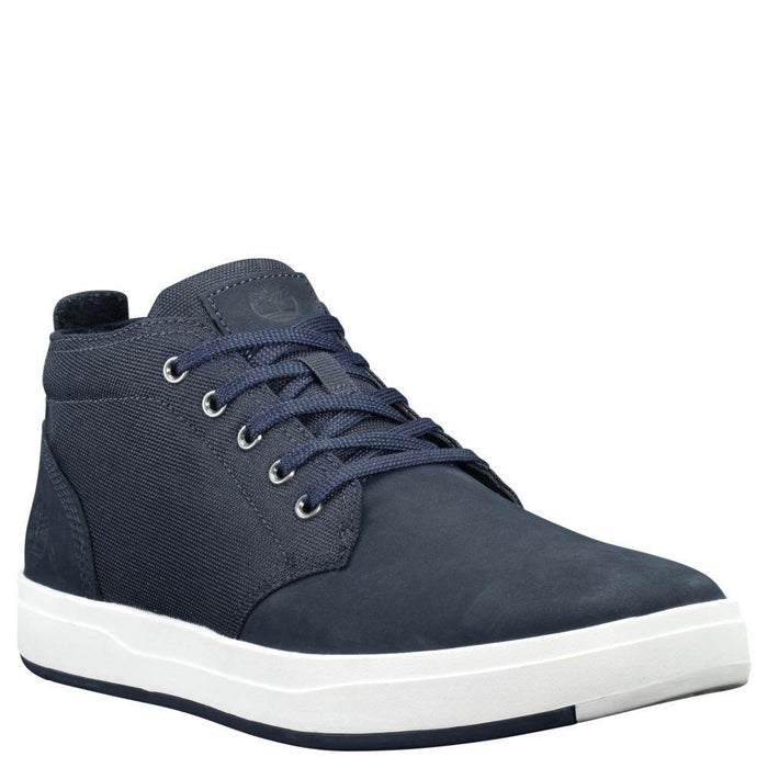 Timberland Men's Davis Square Mixed-Media Navy Buc - 882954 - Tip Top Shoes of New York