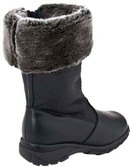 Toe Warmers Women's Shelter Black Leather - 404519205039 - Tip Top Shoes of New York