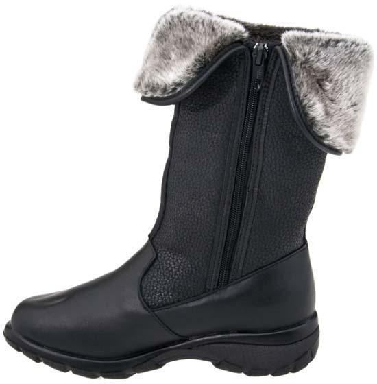 Toe Warmers Women's Shelter Black Leather - 404519205039 - Tip Top Shoes of New York