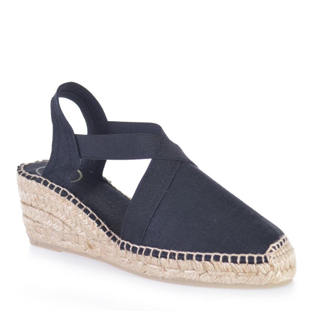 Toni Pons Women's Ter Black Linen - 901991 - Tip Top Shoes of New York