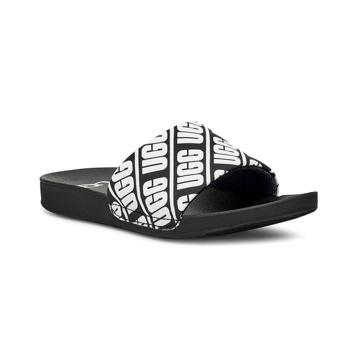 UGG Girl's Beach Slide Black/White - 1056044 - Tip Top Shoes of New York