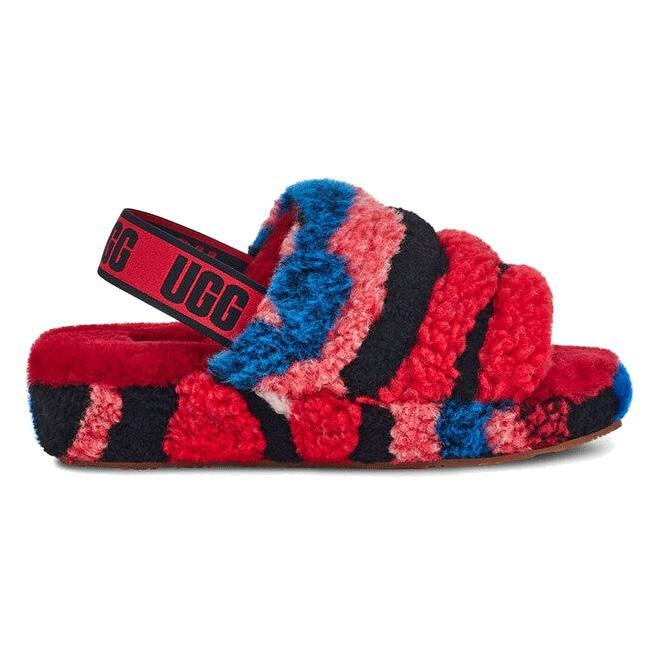 UGG Women's Fluff Yeah Slide Collage Red - 993787 - Tip Top Shoes of New York