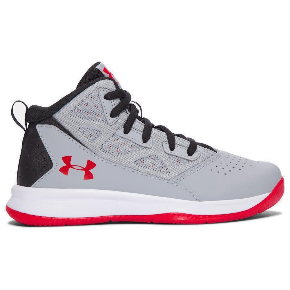 Under Armour Boy's Pre-School UA Jet Overcast Grey/White - Tip Top Shoes of York