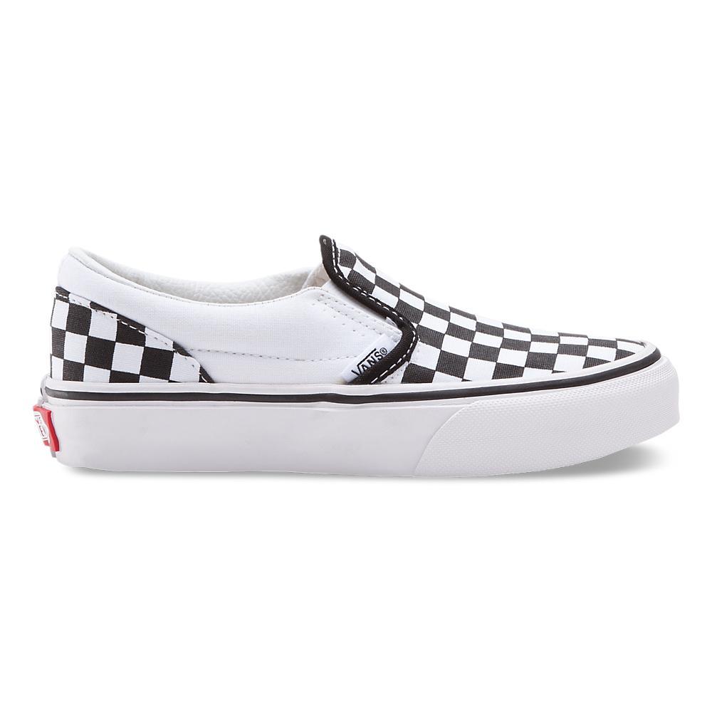 Vans Kids Checkerboard Slip-On Black/White - 406538202020 - Tip Top Shoes of New York
