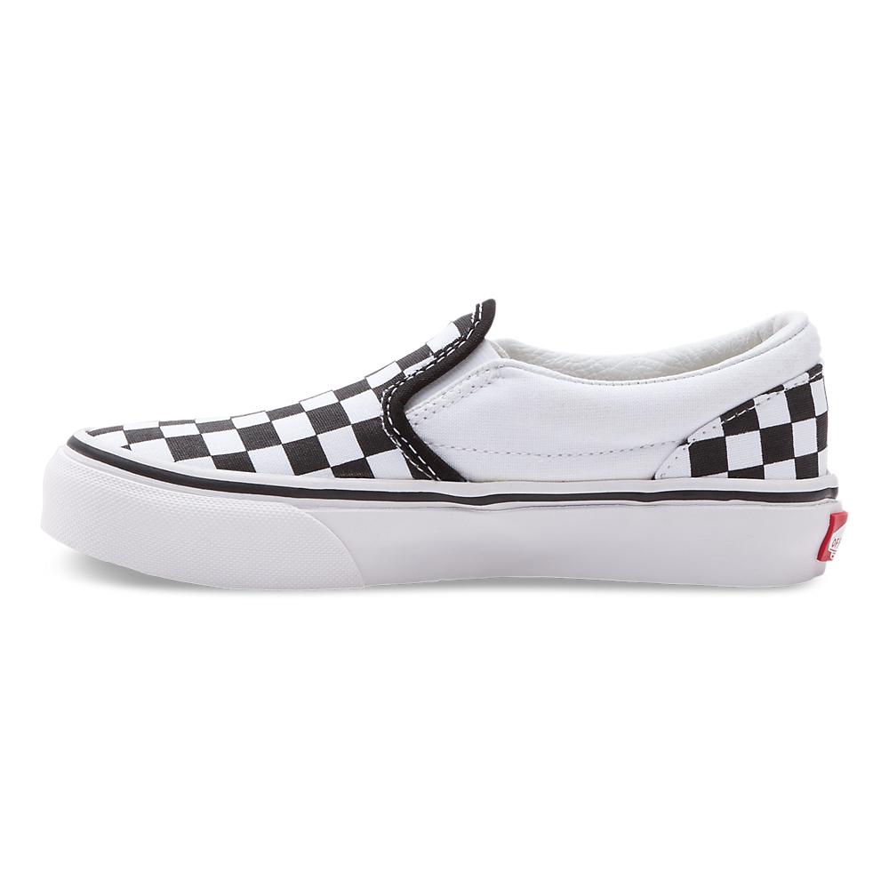 Vans Kids Checkerboard Slip-On Black/White - 406538203027 - Tip Top Shoes of New York