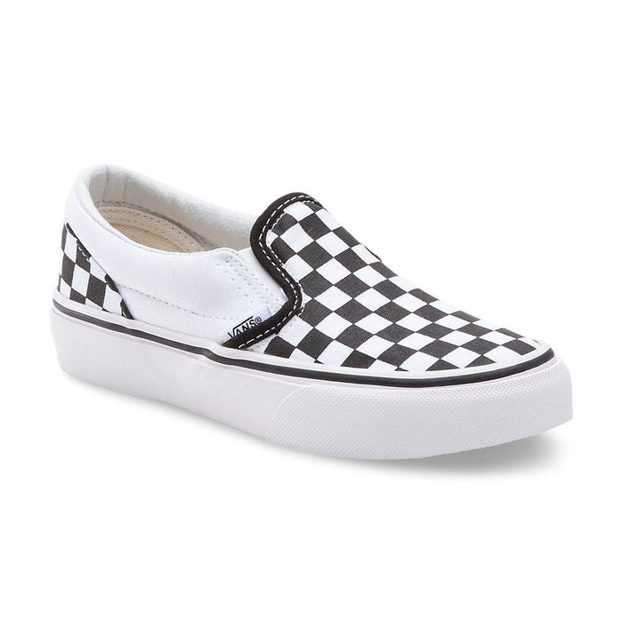 Vans Kids Checkerboard Slip-On Black/White - 406538203027 - Tip Top Shoes of New York
