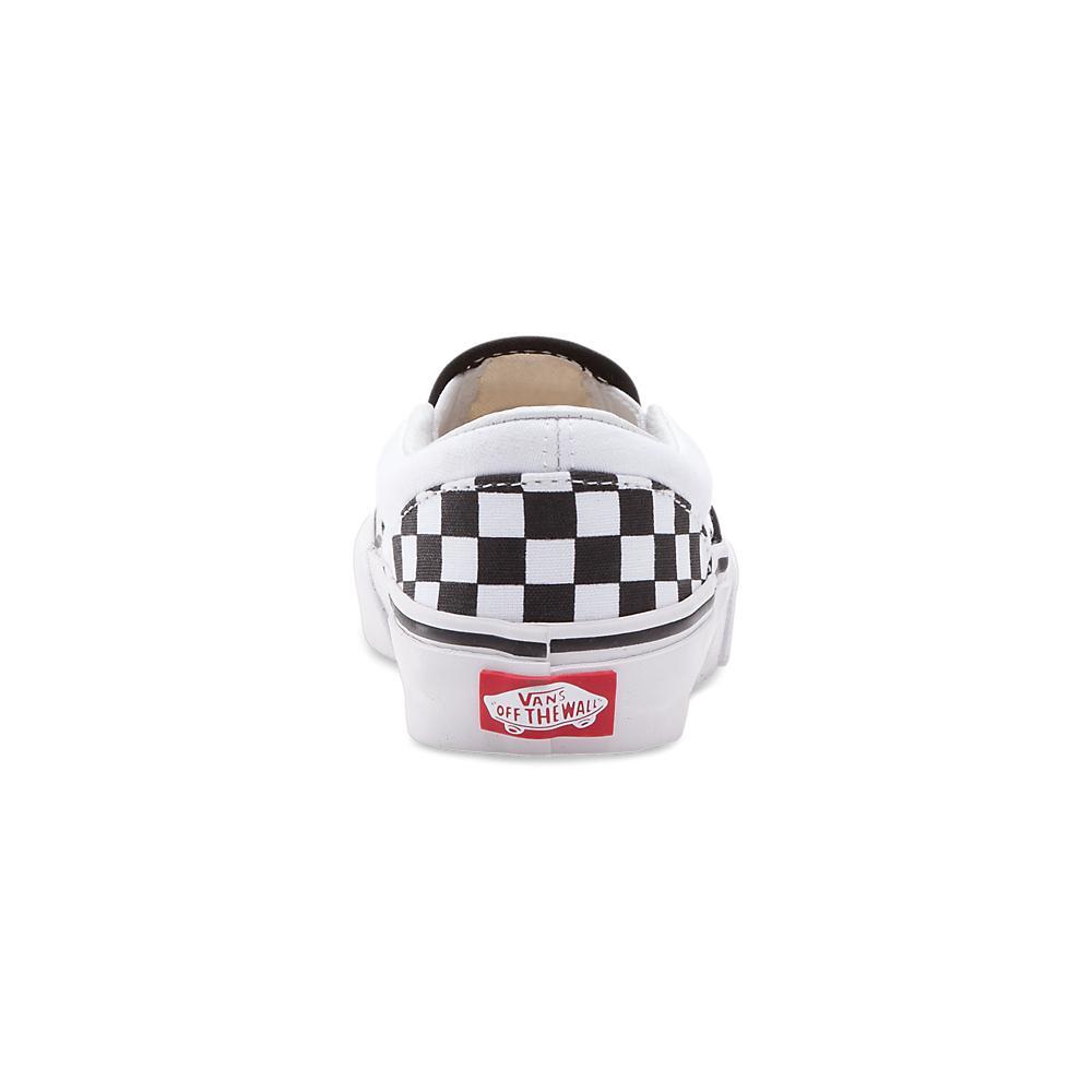 Vans Kids Checkerboard Slip-On Black/White - 406538203027 - Tip Top Shoes of New York