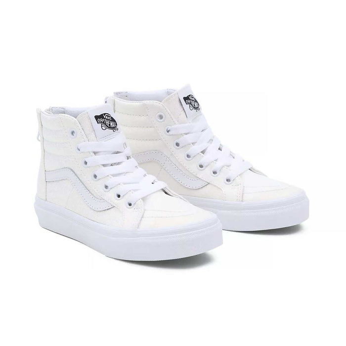 Vans PS (Preschool) SK8-Hi White Glitter - 1072183 - Tip Top Shoes of New York