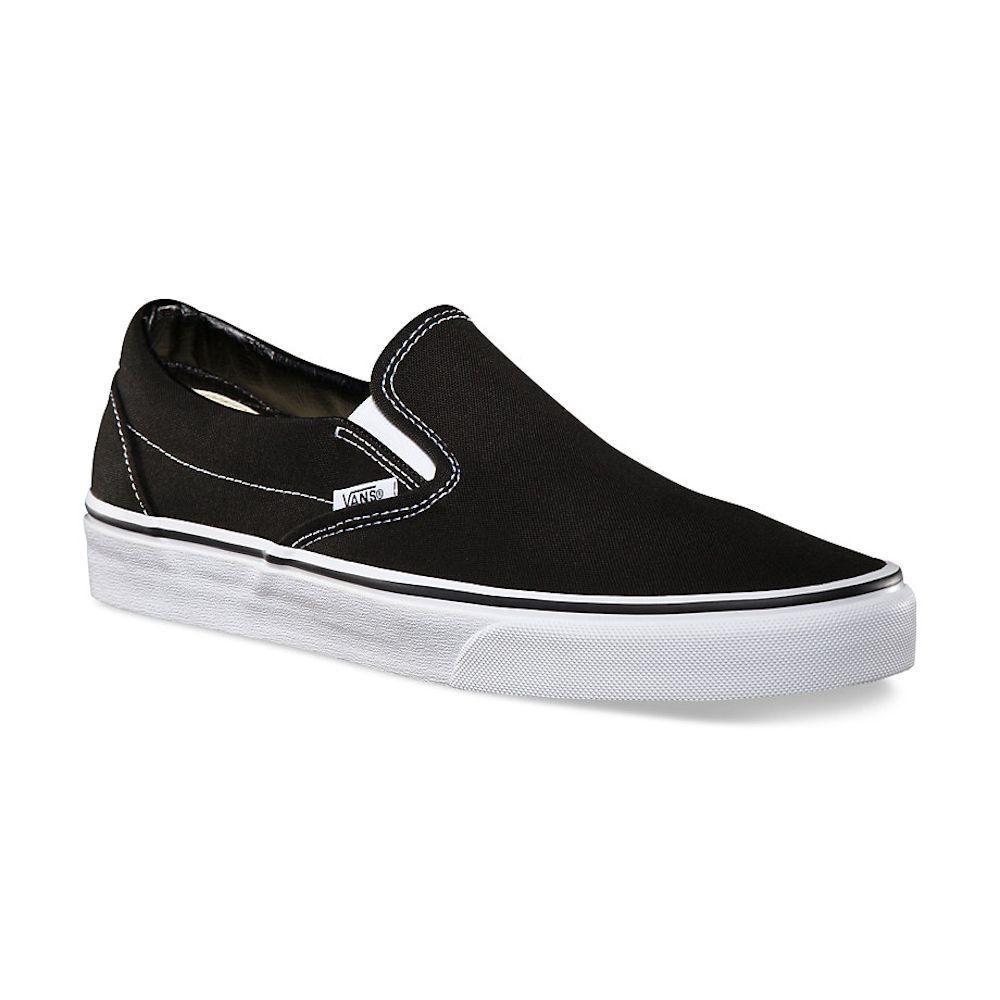 Vans Unisex Classic Slip On Black Canvas - 407895301012 - Tip Top Shoes of New York