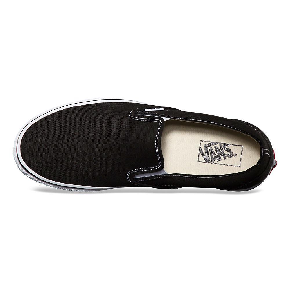 Vans Unisex Classic Slip On Black Canvas - 407895301012 - Tip Top Shoes of New York