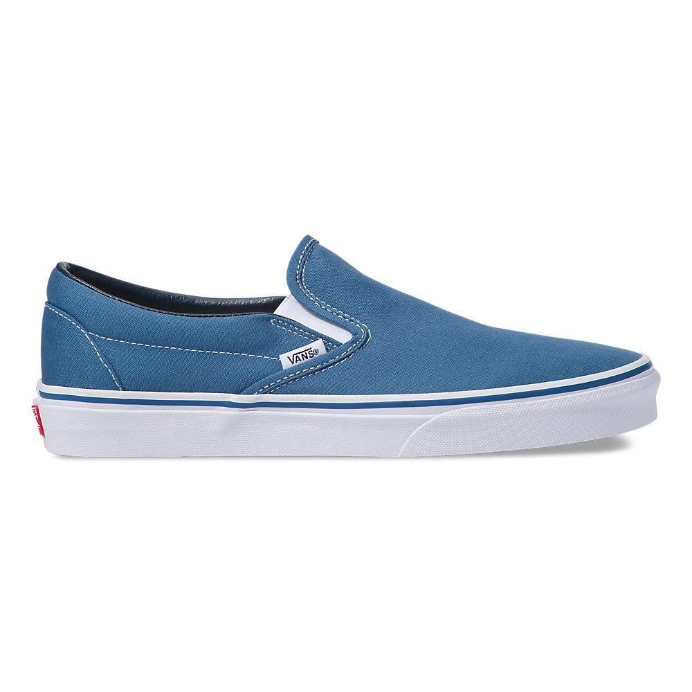 Vans Unisex Classic Slip On Navy Canvas - 407895401026 - Tip Top Shoes of New York