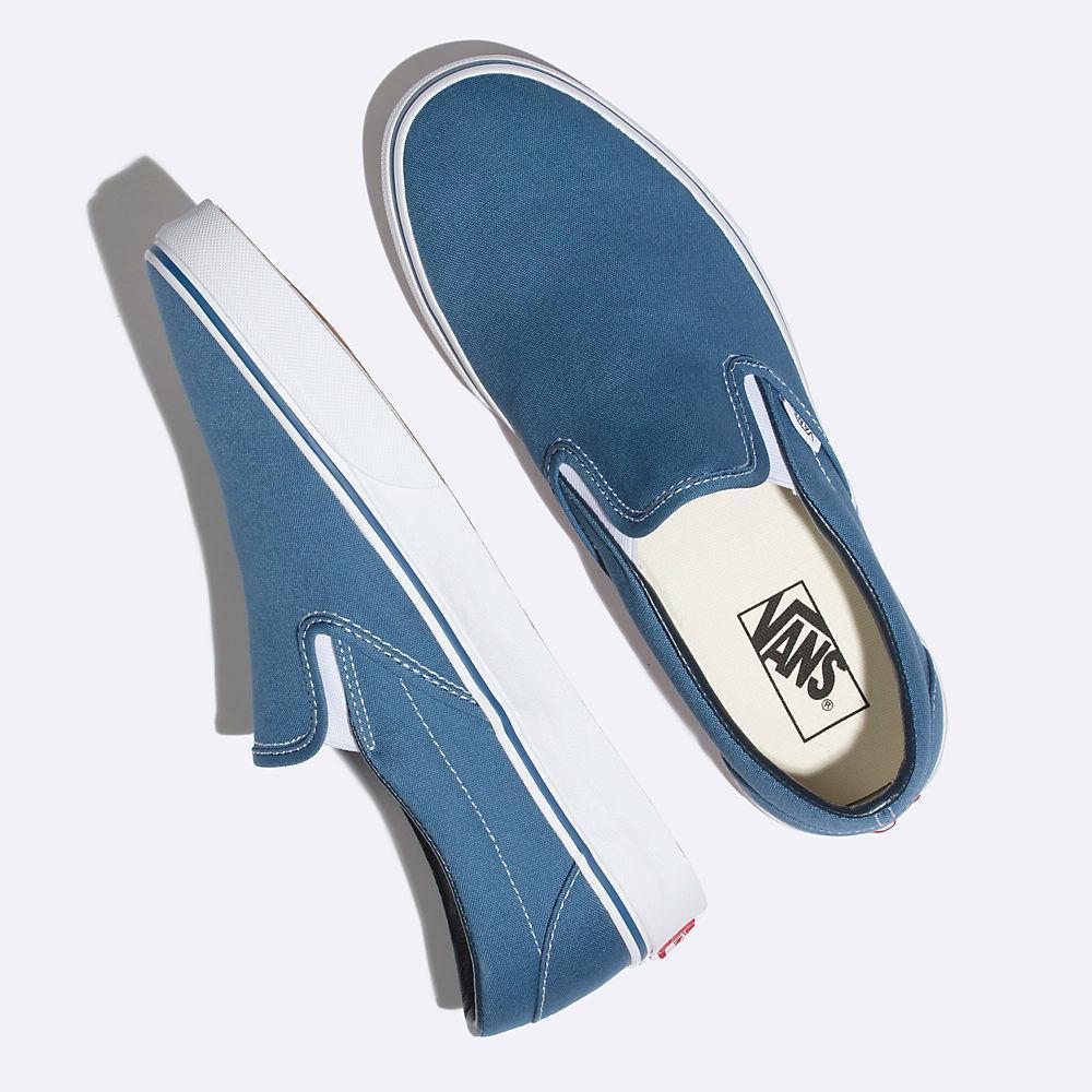 Vans Unisex Classic Slip On Navy Canvas - 407895402023 - Tip Top Shoes of New York