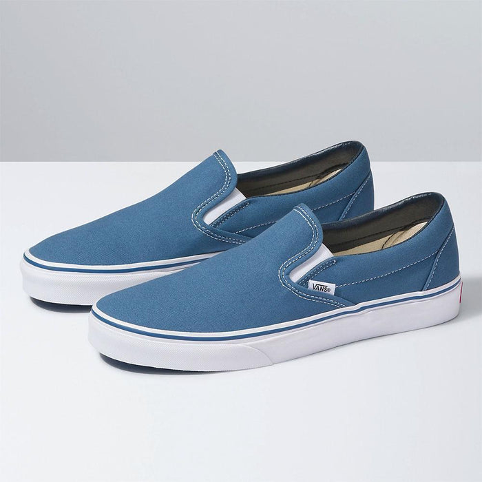 Vans Unisex Classic Slip On Navy Canvas - 407895402023 - Tip Top Shoes of New York