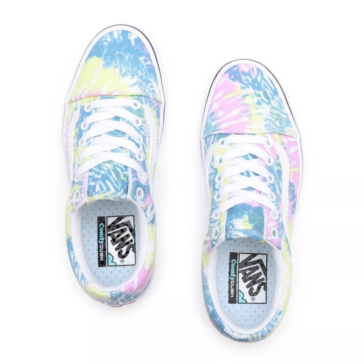 Vans Unisex Comfy Cush Old Skool Tie Dye Orchid/True White - 7719730 - Tip Top Shoes of New York