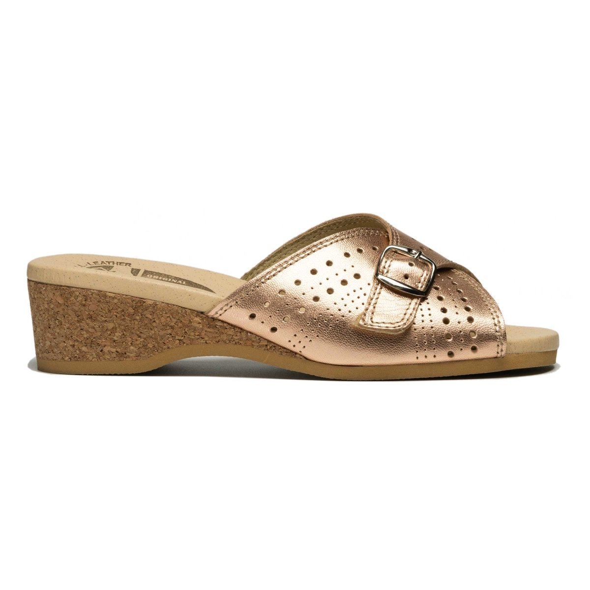 Worishofer Women's 251 Slide Copper Leather - 984246 - Tip Top Shoes of New York