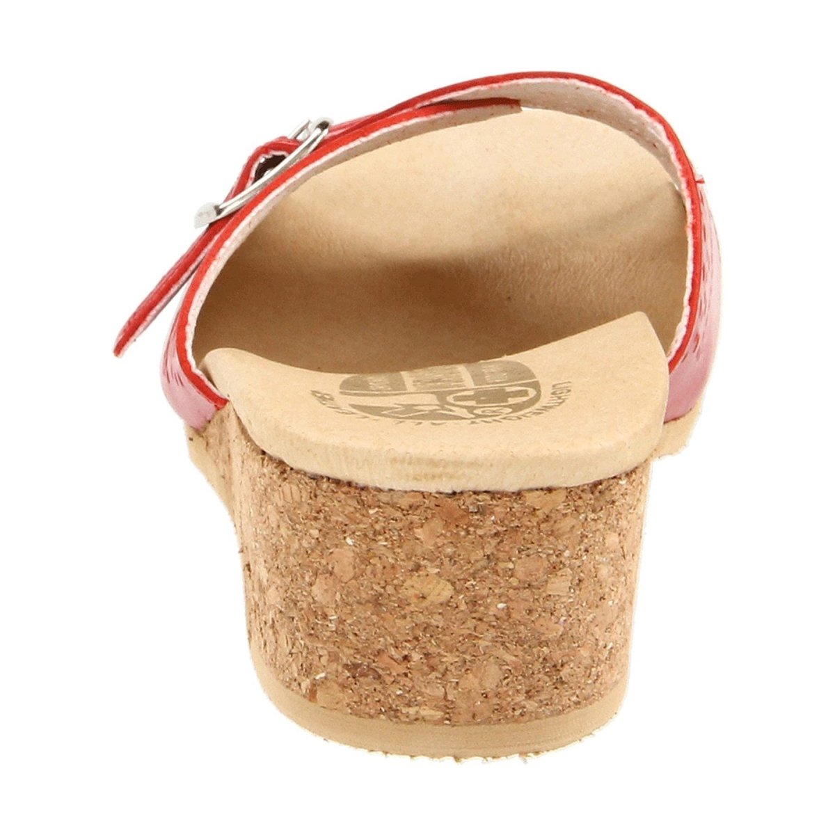 Worishofer Women's 251 Slide Red Leather - 402315801011 - Tip Top Shoes of New York