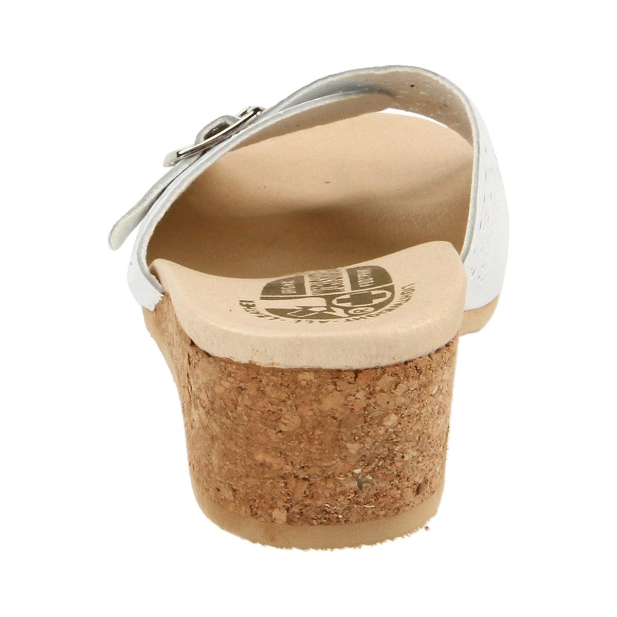 Worishofer Women's 251 Slide White Leather - 400188301010 - Tip Top Shoes of New York