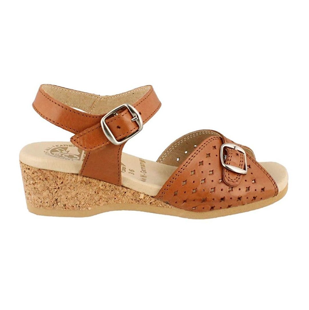 Worishofer Women's 811 Tan Perforated Leather - 407081402011 - Tip Top Shoes of New York