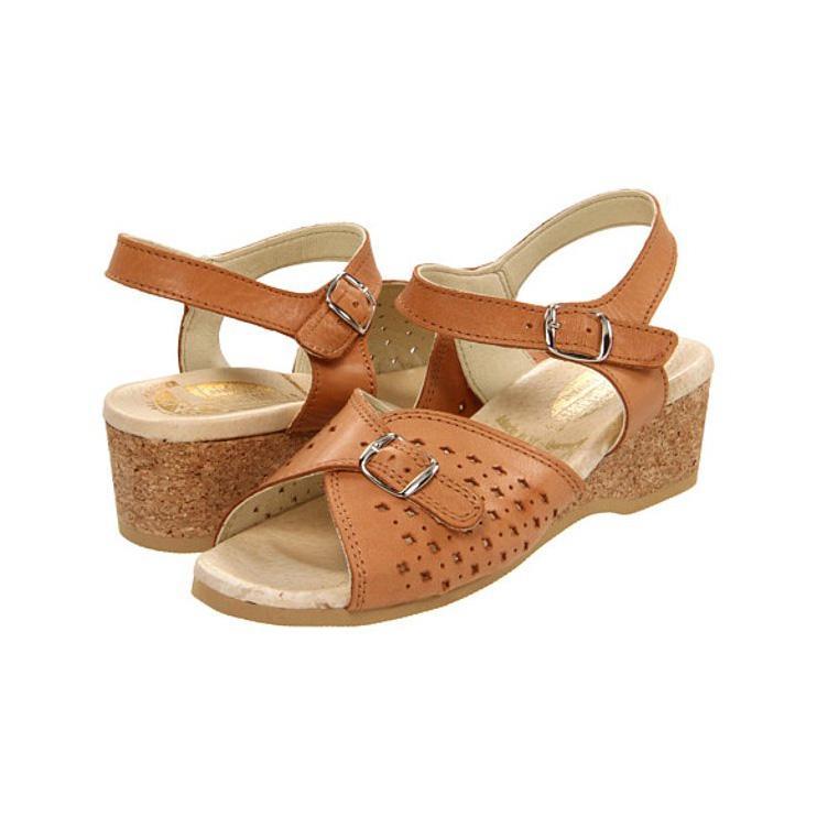 Worishofer Women's 811 Tan Perforated Leather - 407081402011 - Tip Top Shoes of New York